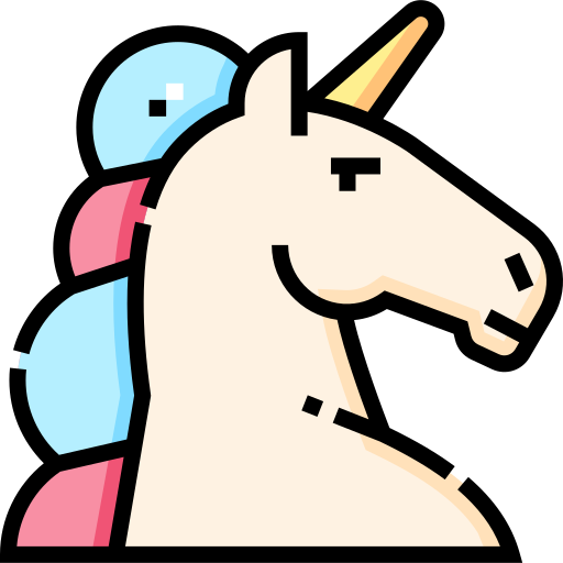 Unicorn Detailed Straight Lineal color icon