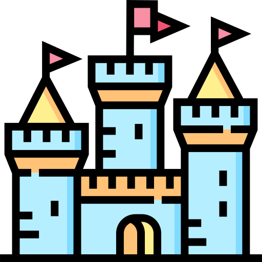 замок Detailed Straight Lineal color иконка