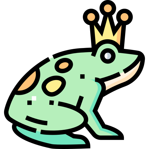 蛙 Detailed Straight Lineal color icon