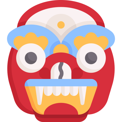 Barong mask Special Flat icon