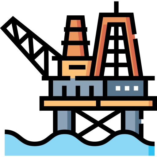 Oil rig Detailed Straight Lineal color icon