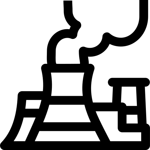 central eléctrica Basic Rounded Lineal icono