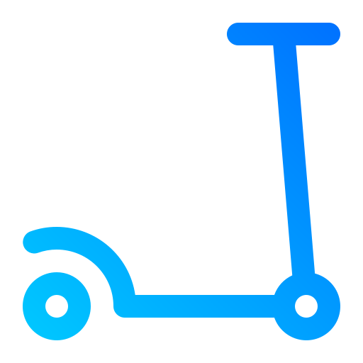 scooter électrique Generic Gradient Icône