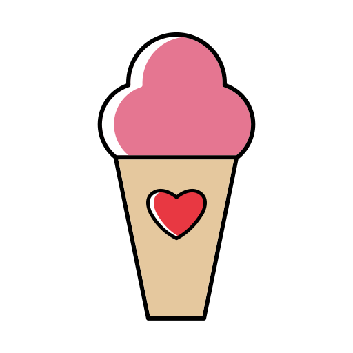 gelato Generic Thin Outline Color icona