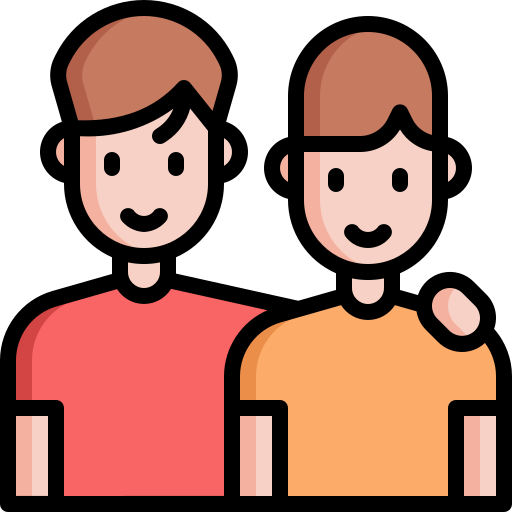 Siblings Generic Outline Color icon