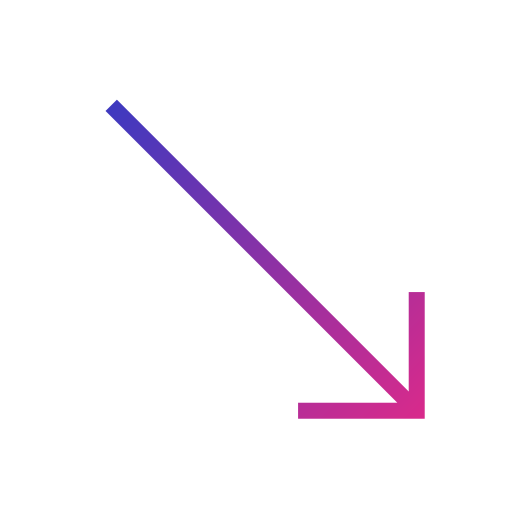 frecce diagonali Generic Gradient icona