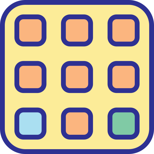 Dial pad Generic Outline Color icon