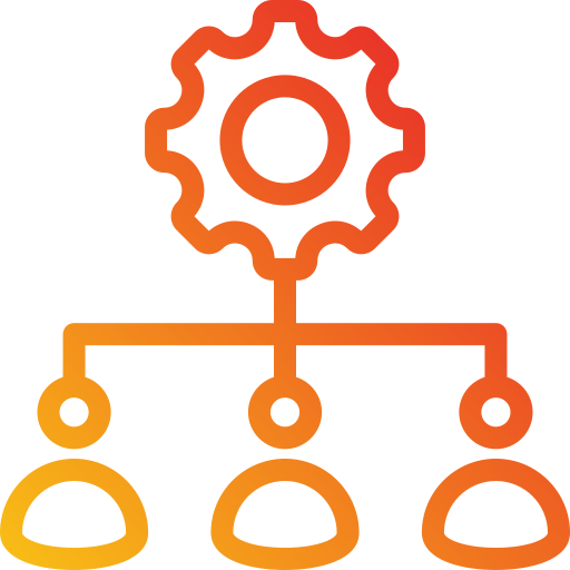 struktura organizacyjna Generic Gradient ikona
