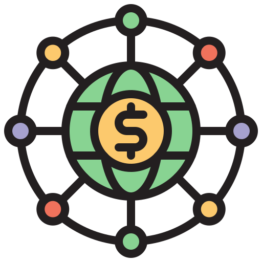 banca en línea Toempong Lineal color icono