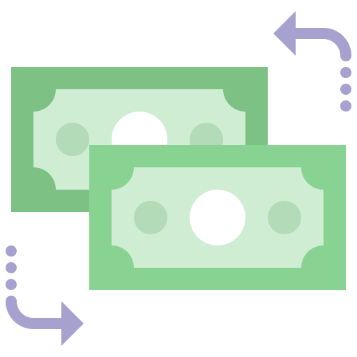 Money exchange Toempong Flat icon