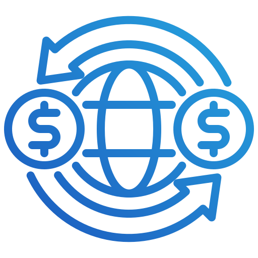 transferencia de dinero Toempong Gradient icono