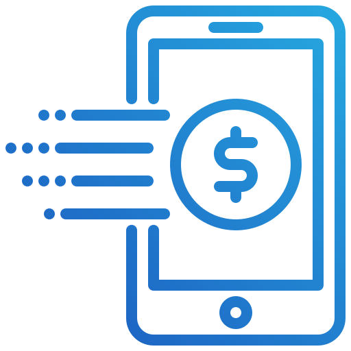 servizi bancari per smarthpone Toempong Gradient icona