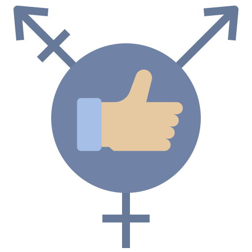 równość płci Generic Flat ikona