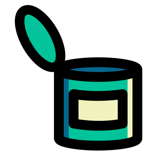 Canned food Generic Outline Color icon