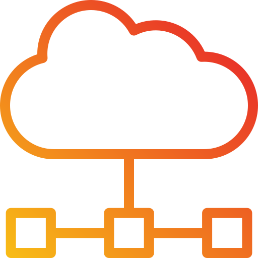 serveur cloud Generic Gradient Icône