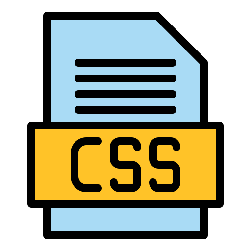 css 파일 Generic Outline Color icon