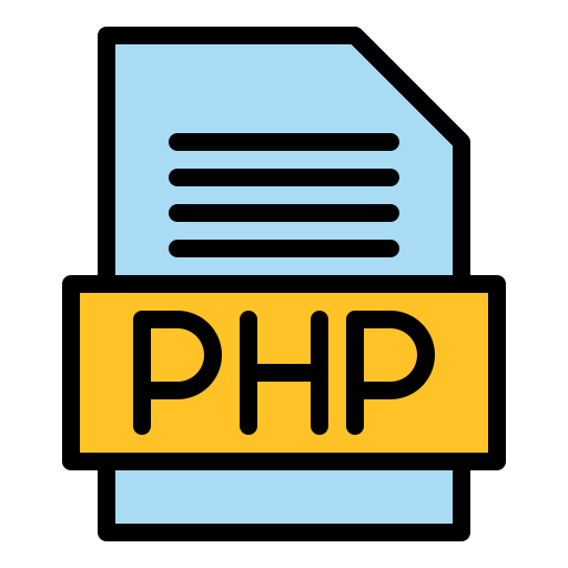 document php Generic Outline Color Icône