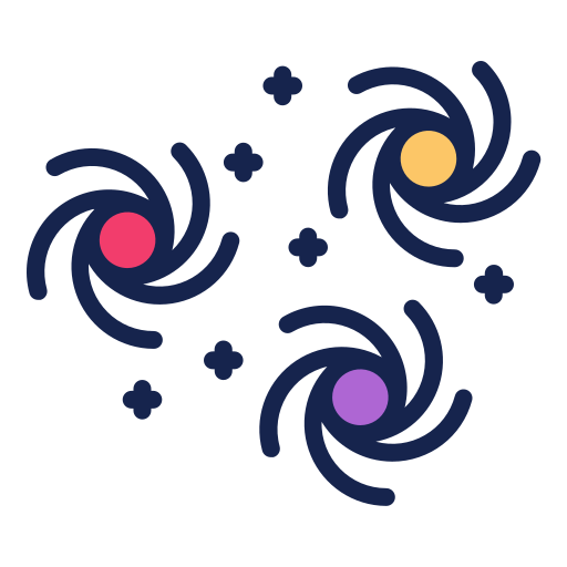 galaktyka Generic Outline Color ikona