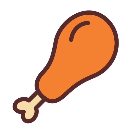 hühnerschenkel Generic Outline Color icon
