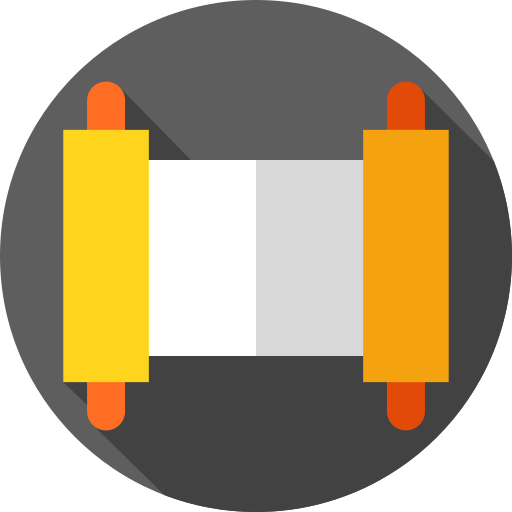 スクロール Flat Circular Flat icon