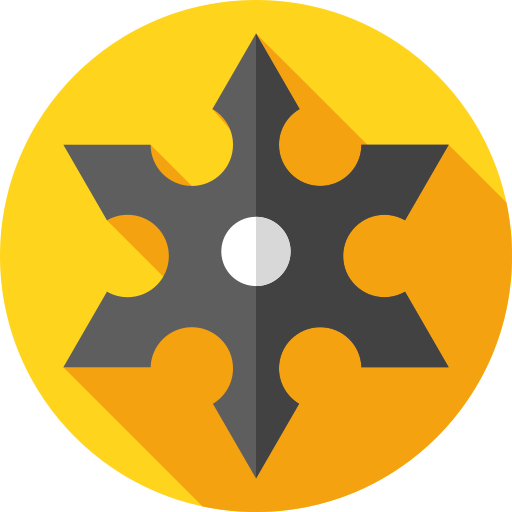 shuriken Flat Circular Flat icono