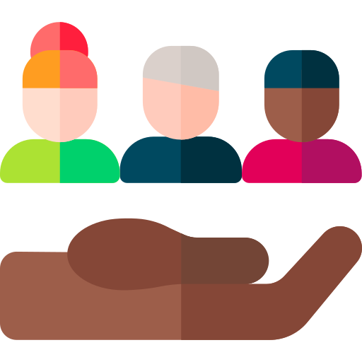 Teamwork Basic Rounded Flat icon