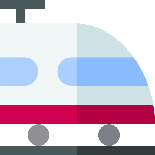 Train Basic Straight Flat icon
