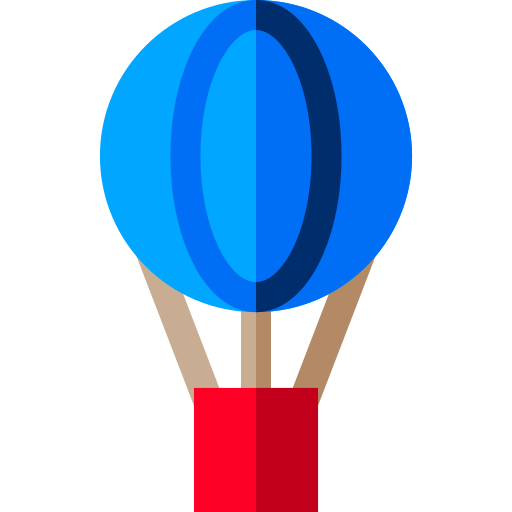 globo aerostático Basic Straight Flat icono