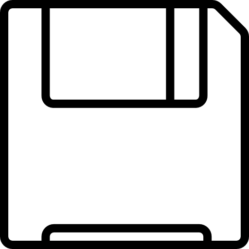 Diskette Basic Mixture Lineal icon