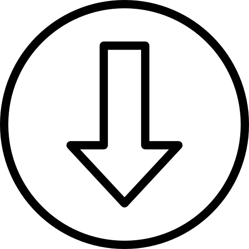 abajo Basic Mixture Lineal icono