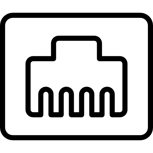 ethernet Basic Mixture Lineal icona