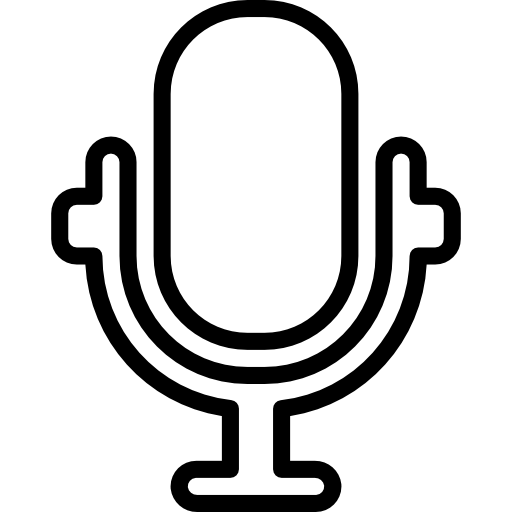Microphone Basic Mixture Lineal icon