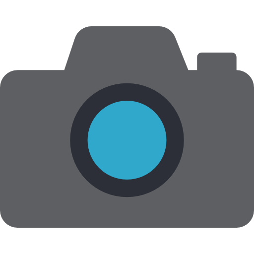 Photo camera Basic Mixture Flat icon