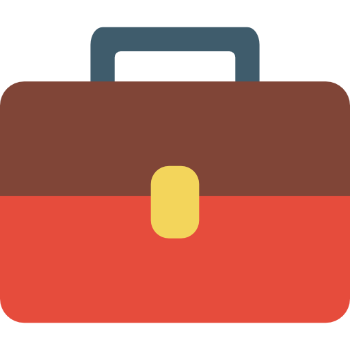 Briefcase Basic Mixture Flat icon