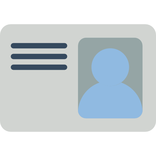 Id card Basic Mixture Flat icon