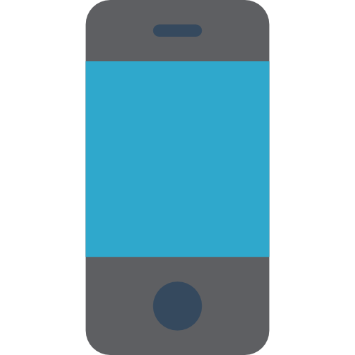 Smartphone Basic Mixture Flat icon