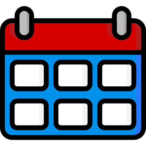 kalendarz Basic Mixture Lineal color ikona