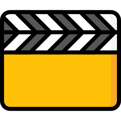 Clapperboard Basic Mixture Lineal color icon