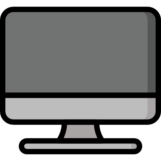 komputer Basic Mixture Lineal color ikona