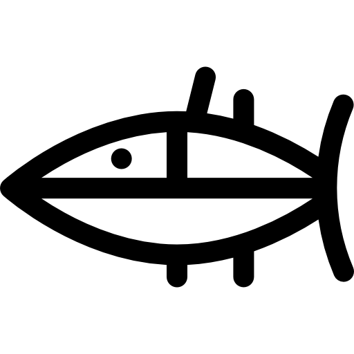 tuńczyk Basic Rounded Lineal ikona
