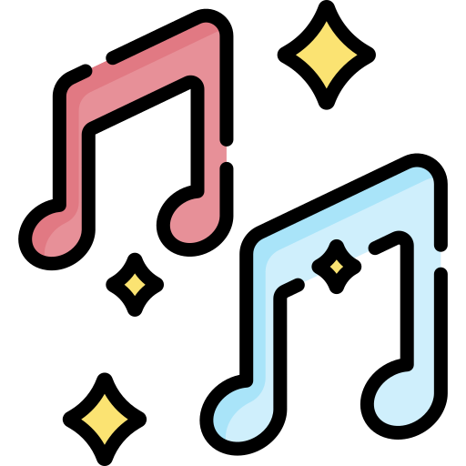 muziek Special Lineal color icoon