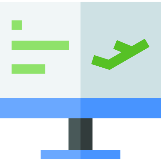 online-buchung Basic Straight Flat icon