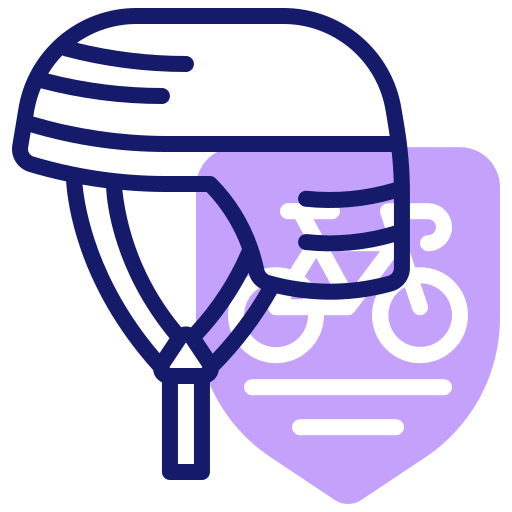 Bike helmet Inipagistudio Lineal Color icon