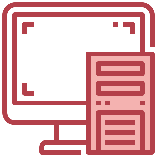 Computer Surang Red icon