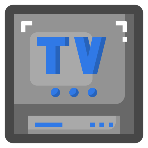 caja de televisión Surang Flat icono