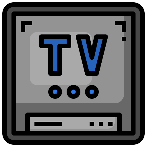 caja de televisión Surang Lineal Color icono