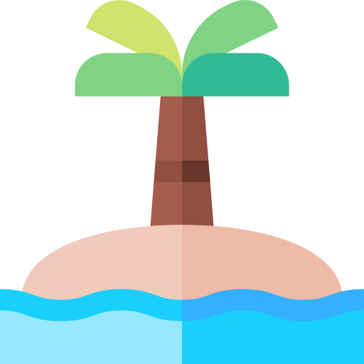 섬 Basic Straight Flat icon