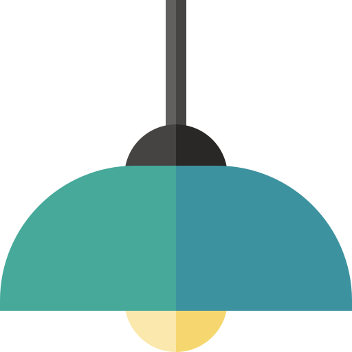 lampada da soffitto Basic Straight Flat icona
