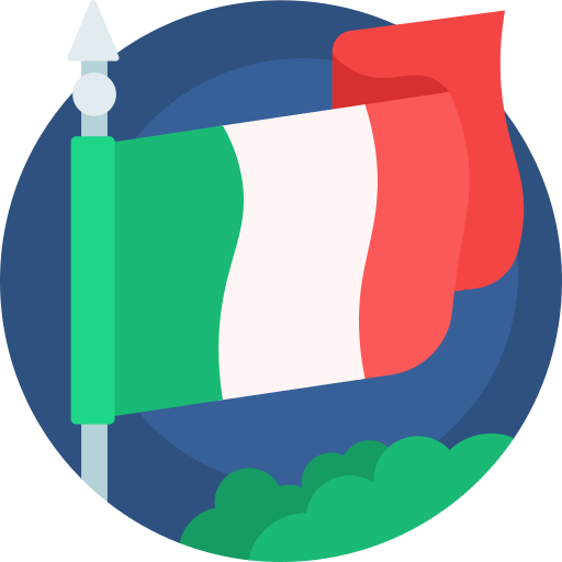 이탈리아 Detailed Flat Circular Flat icon