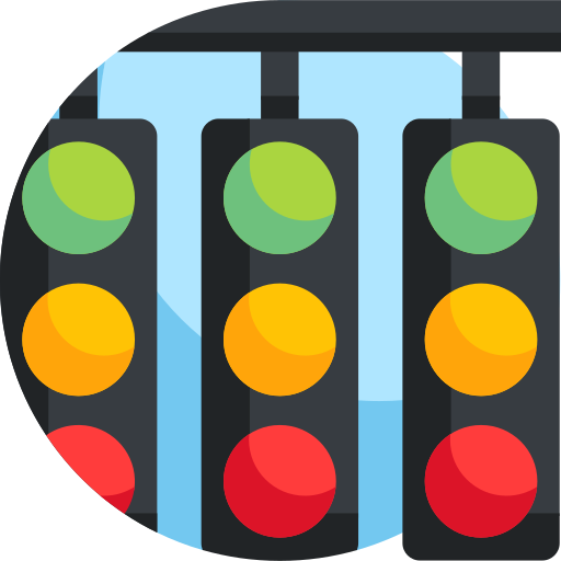 Traffic lights Detailed Flat Circular Flat icon